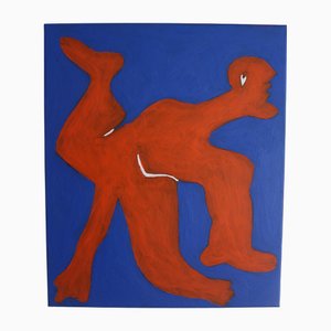 Bodasca, The Orange Man, 2025, Acrylic on Canvas