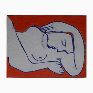 Bodasca, Schlafende Frau, 2025, Acryl auf Leinwand