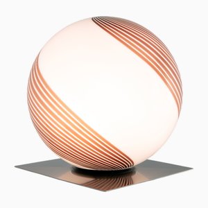 Lámpara de mesa Swirl de Murano de Lamperti, años 70