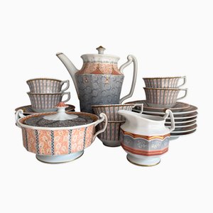 Fairytale Terracotta Coffee Service from Royal Copenhagen, 1990s, Set of 21