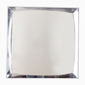 Vintage Wall Mirror in Chrome Metal, 1970s