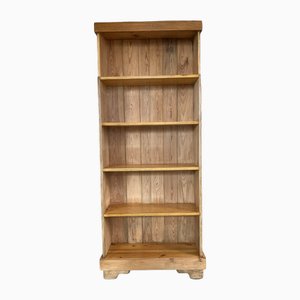 Hand-Made Wooden Bookcase, 1940s