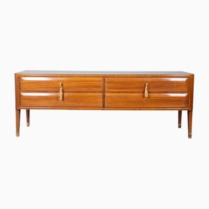 Vintage Sideboard aus Messing & Glas, 1950er