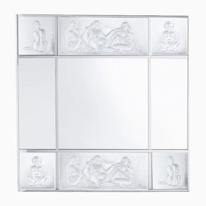 Vintage Mirror with Love Seats from Lalique, 1991