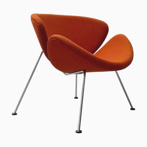 Poltrona Slice arancione di Pierre Paulin per Artifort, anni '80