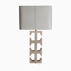 Dorse Lampe aus Travertin von Studio Karen Barmaki, 2010er