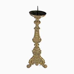 Antique Candleholder in Brass, 1890s