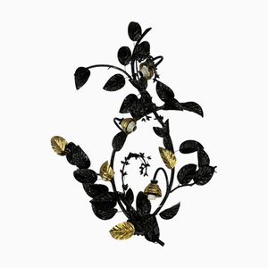 Wandlampe aus Gemüse in Schwarz & Gold von Hans Kögl