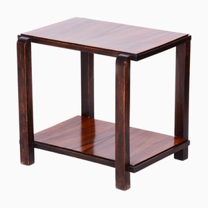 Art Deco Side or Coffee Table in Beech and Walnut, France, 1930s