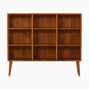 Libreria piccola Mid-Century moderna in teak di Poul Hundevad, Danimarca, anni '60