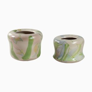 Vintage Italian Ceramic Vases by Franco Amaranto, 1960s, Set of 2