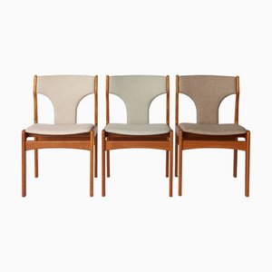 Vintage Modern Danish Teak Dining Chairs by Erik Buch for Uldum, 1960s, Set of 6