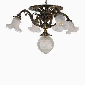 Bronze Ceiling Light, 1920s