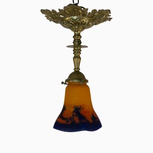 Art Deco Ceiling Lamp from Noverdy, France, 1925