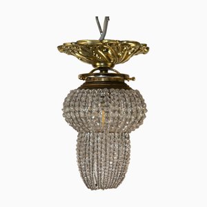 Art Nouveau Basket Lamp, France, 1910s