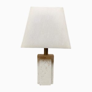 Vintage Italian Travertine Table Lamp, 1970