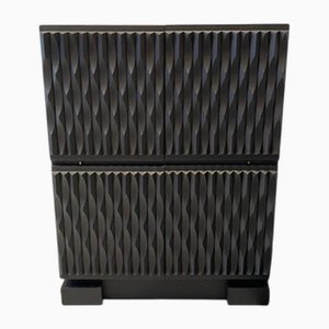 Brutalist Ebonised Oak Bar Original Edition Niagara from Aurora, 1975