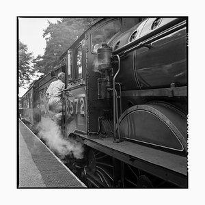 Paul Cooklin, ingegnere di locomotiva, fotografia di gelatina d'argento