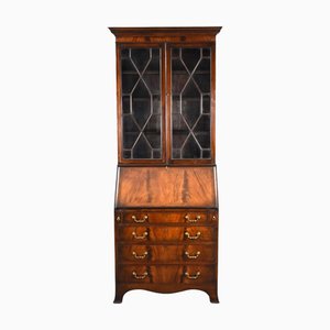 Secreter antiguo de caoba flameada, 1910