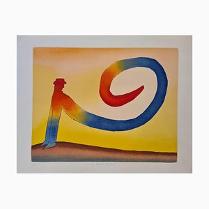 Jean Michel Folon, Ohne Titel, 1970, Lithographie