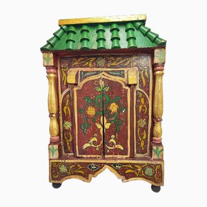 Miroir Oriental Sculpté Pagode Art Déco, 1920s