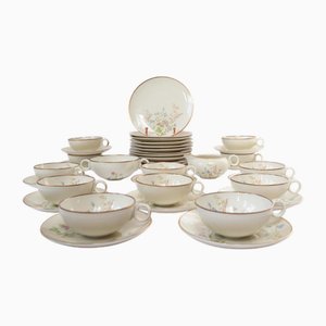 Vintage Swedish Hackefors Tea and Dessert, Set of 38