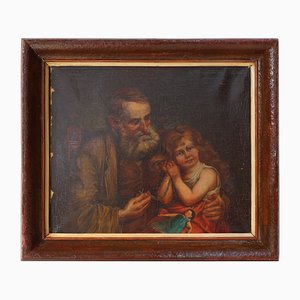 Flemish Artist, Baroque Figures, 1800s, Oil on Canvas, Framed