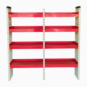 Librería modular de ABS de Sergio Mazza para Artemide, Italia, años 70