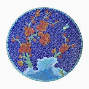 Mid-Century Cloisonné Wall Plate, 1960s