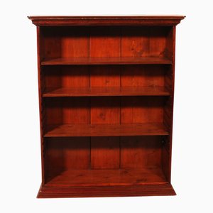 English Open Mahogany Bookcase