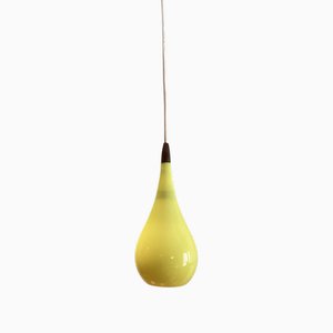 Scandinavian Yellow Lamp from Holmegaard