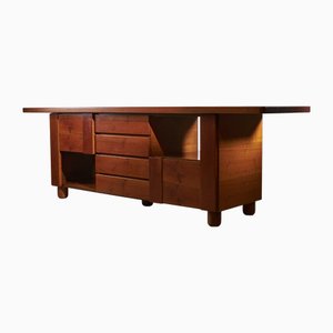 Italian Walnut Sideboard with Drawers from Mobil Girgi, 1970s