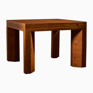 Square Top Pinewood Dining Table