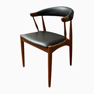 Fauteuil en Corne de Vache / BA113 par Johannes Adersen pour Broderna Andersen Mobelsnedkeri, 1960s