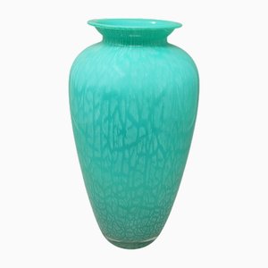 Murano Glass Green Vase by V.A.M., Italy, 1970s