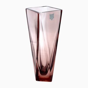 Large Geometric Murano Glass Vase Violet by Yourmurano