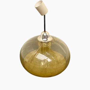 Hängelampe aus mundgeblasenem Glas, 1970er