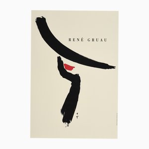 Affiche Originale en Sérigraphie Sans Titre par René Gruau, 1990s