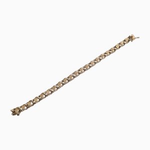 Vintage 14 Karat Gold Heart Bracelet from Monet, 1980s