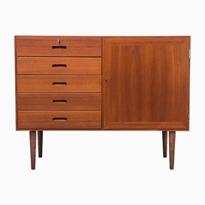 Commode à Tiroirs en Teck par Kaj Winding pour Poul Jeppesen Møbelfabrik, Danemark, 1960s