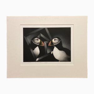 Mario Avati, Este verano en Escocia, Mezzotint Print, 1991