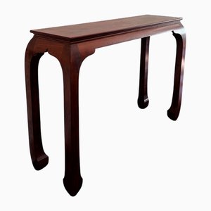 Mahogany Chow Leg Console, 2000s