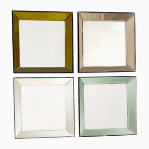 Square Mirrors by Olivier de Schrijver, Set of 4