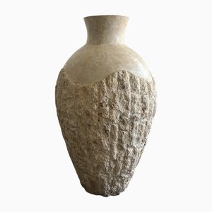 Jarrón de suelo de piedra, años 80
