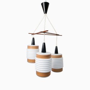 Scandinavian Triangle Pendant Light in Cascade, 1960