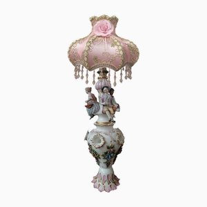 Ceramic Table Lamp from Meissen, 1800s