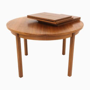 Scandinavian Walnut Dining Table, Sweden, 1960s