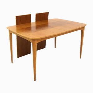 Table de Salle à Manger Extensible Scandinave en Teck, Suède, 1960s
