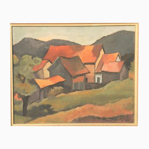 Albert Rieger, Oberes Geistal, 1974, Öl auf Leinwand