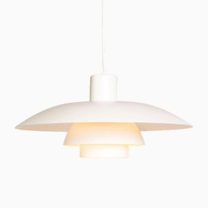 White PH4/3 Hanging Lamp by Poul Henningsen for Louis Poulsen, 1960s